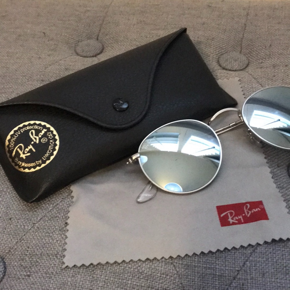 Ray-Ban Round Silver Flash Sunglasses